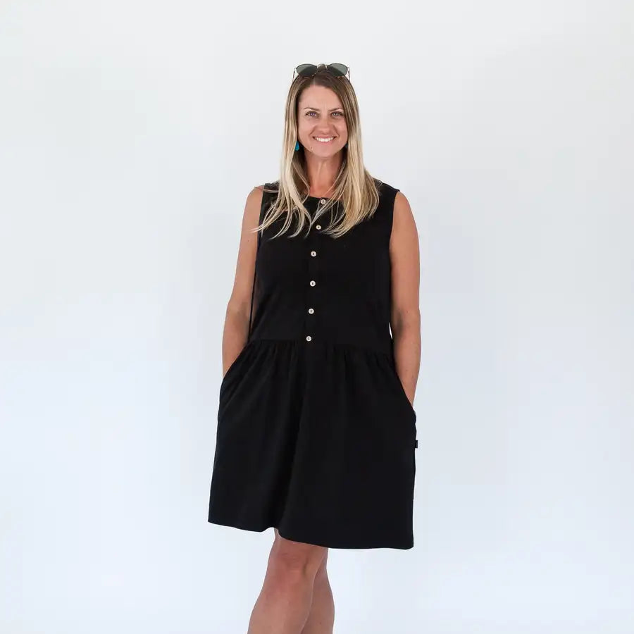 Milkbar Breastfeeding Billie Dress | Black - Babyonline