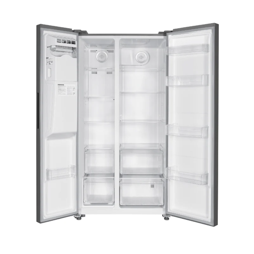 Imprasio 513L Side by Side Fridge Freezer With Water Dispenser Stainless Steel