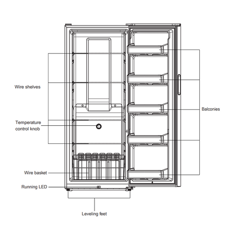 Imprasio 366L Upright Freezer - White