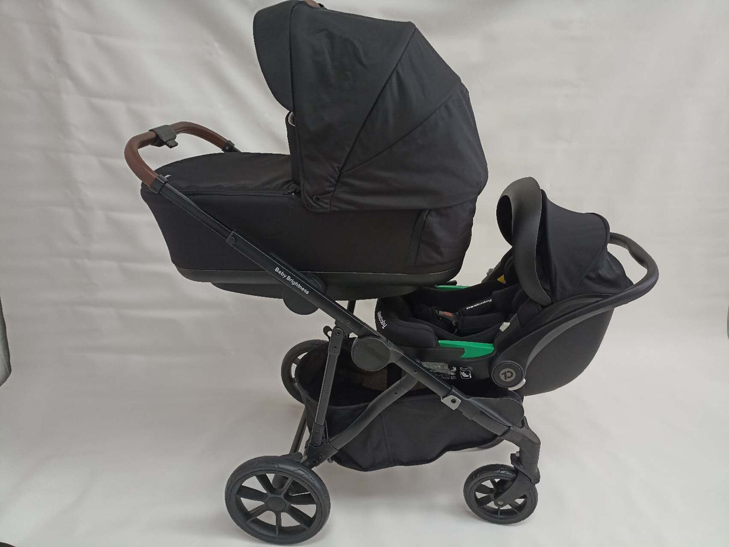 Double Pram – Luxe Twin Stroller with Bassinet, Car Seat and ISOFIX Base