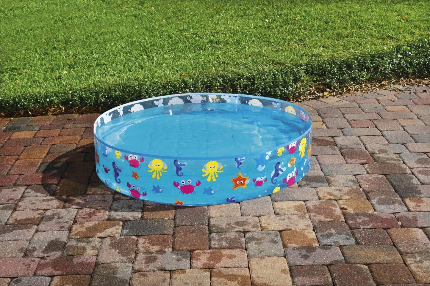Bestway 1.22m x 25cm Kids Above Ground Pool Sea Life Design Portable