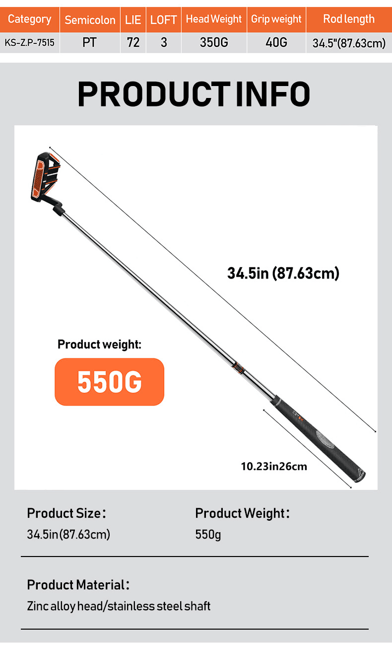 Right Hand Golf Putter Golf Club