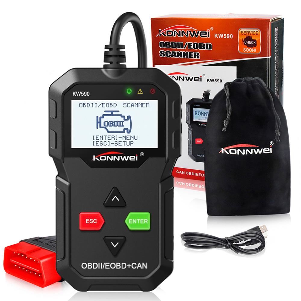 KONNWEI KW590 OBDII Diagnostic Scanner Vehicle Engine Diagnosis Code Reader