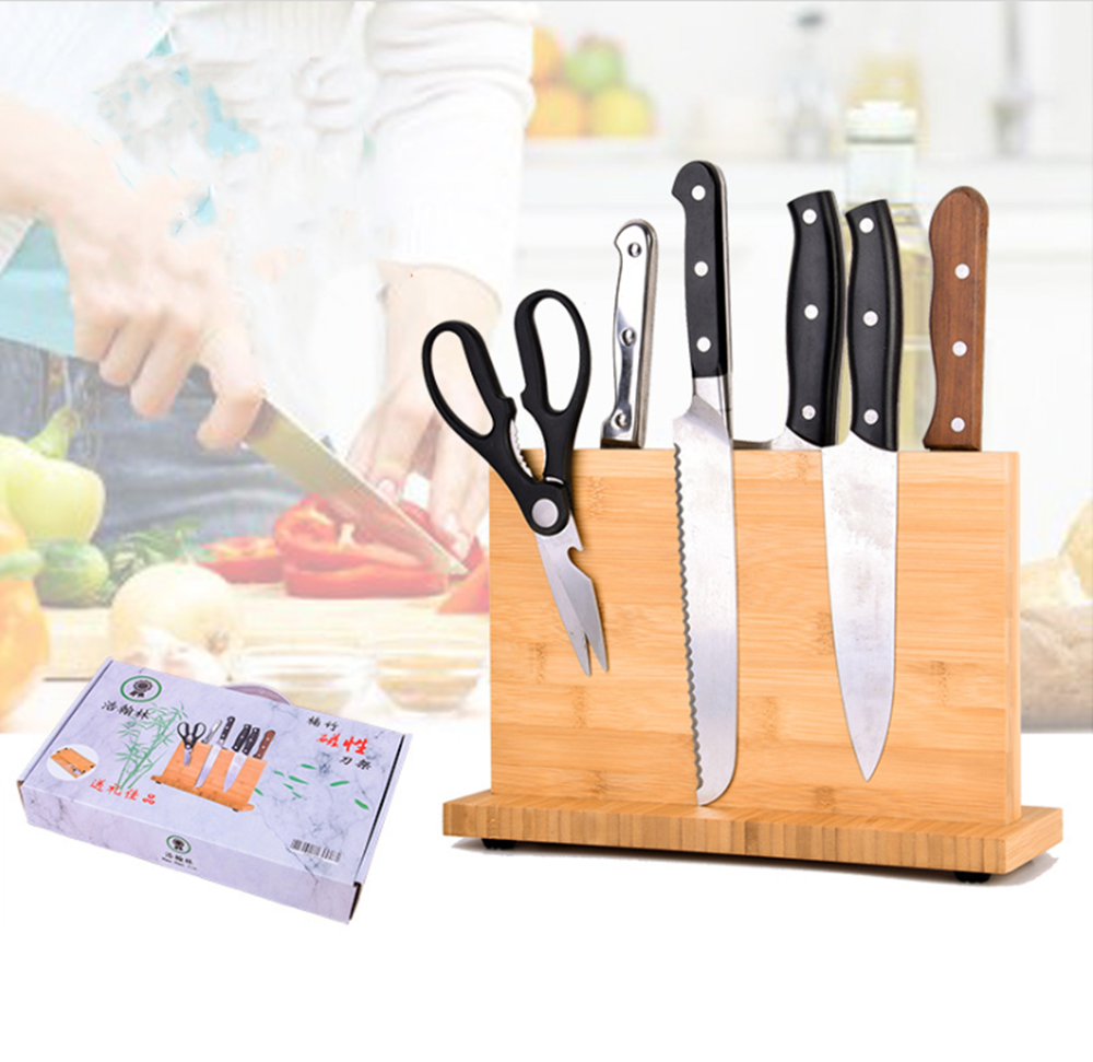 Bamboo Magnetic Knife Storage