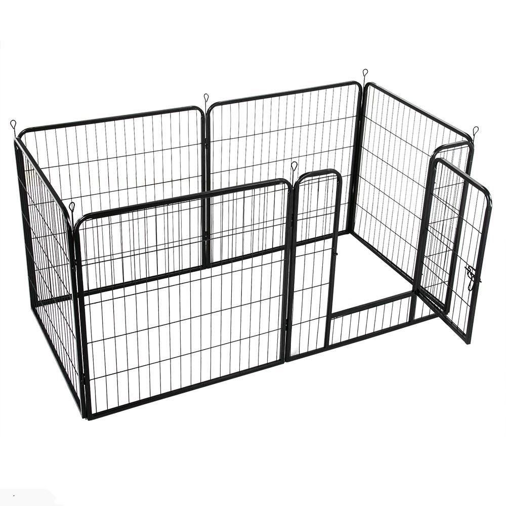 8 Panel Pet Playpen Fold Exercise Cage Fence Enclosure Dog Puppy - salelink.co.nz