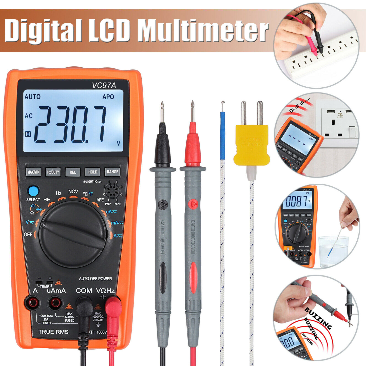 RMS Digital Multimeter Tester