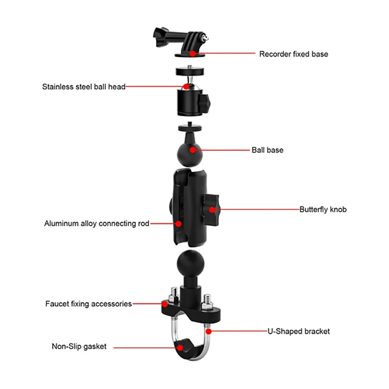 Motorcycle Sports Camera Gopro Holder