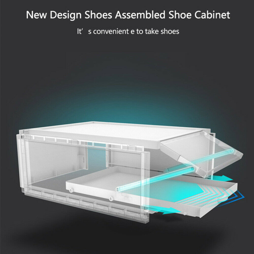3X Push-pull Shoes Box Rack Foldable Shoe Organizer