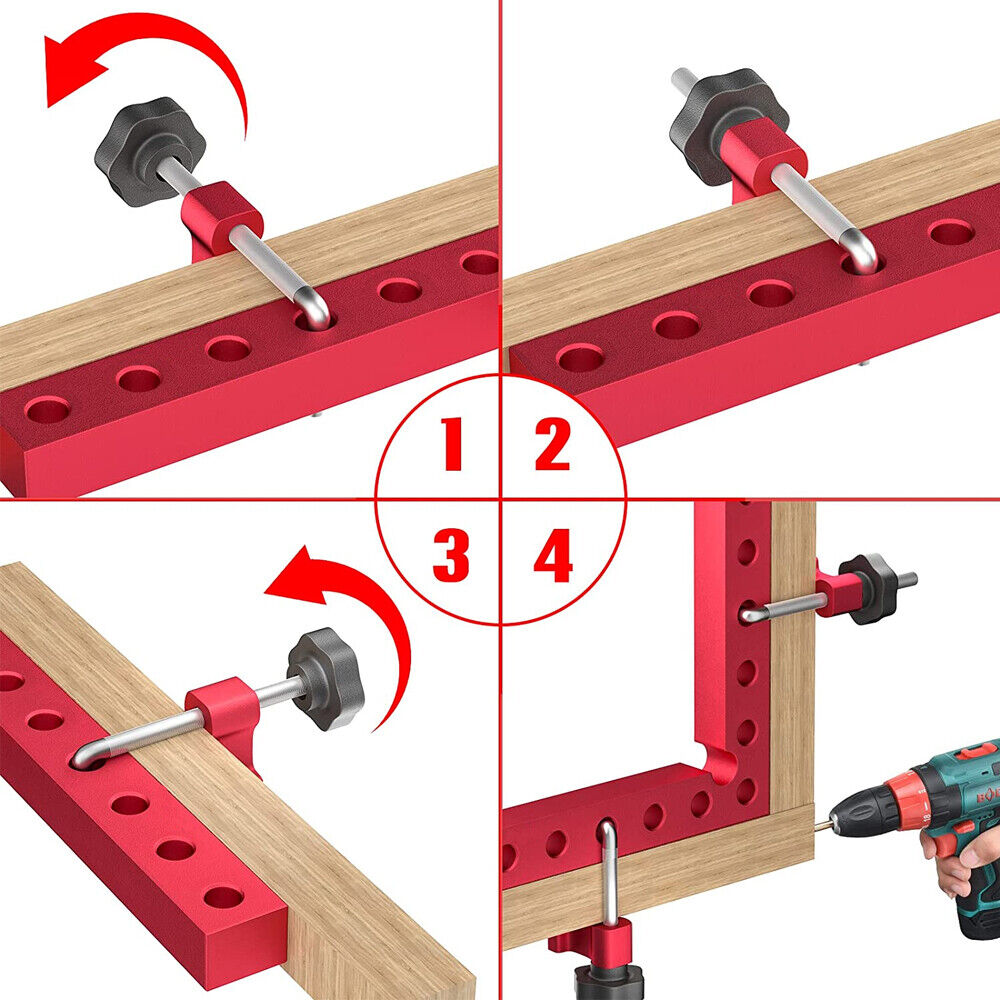 90 Degree Positioning Squares Right Angle Clamp Woodworking Carpenter Tool