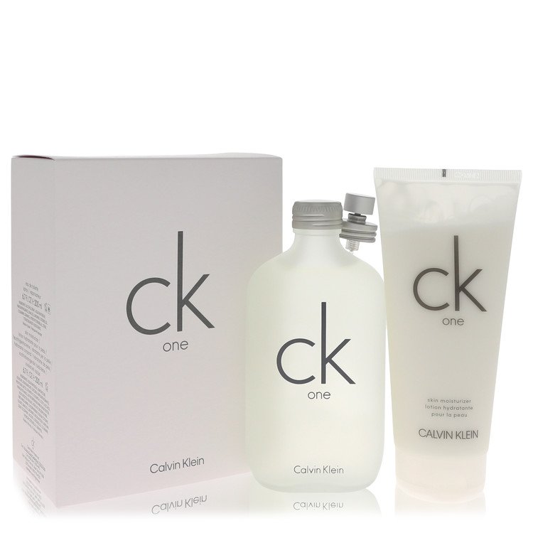 Ck One Gift Set - 6.7 oz Eau De Toilette Spray + 6.7 oz Body Moisturizer by Calvin Klein --