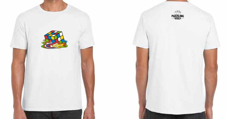 Melt Cube Tshirt - Mens White