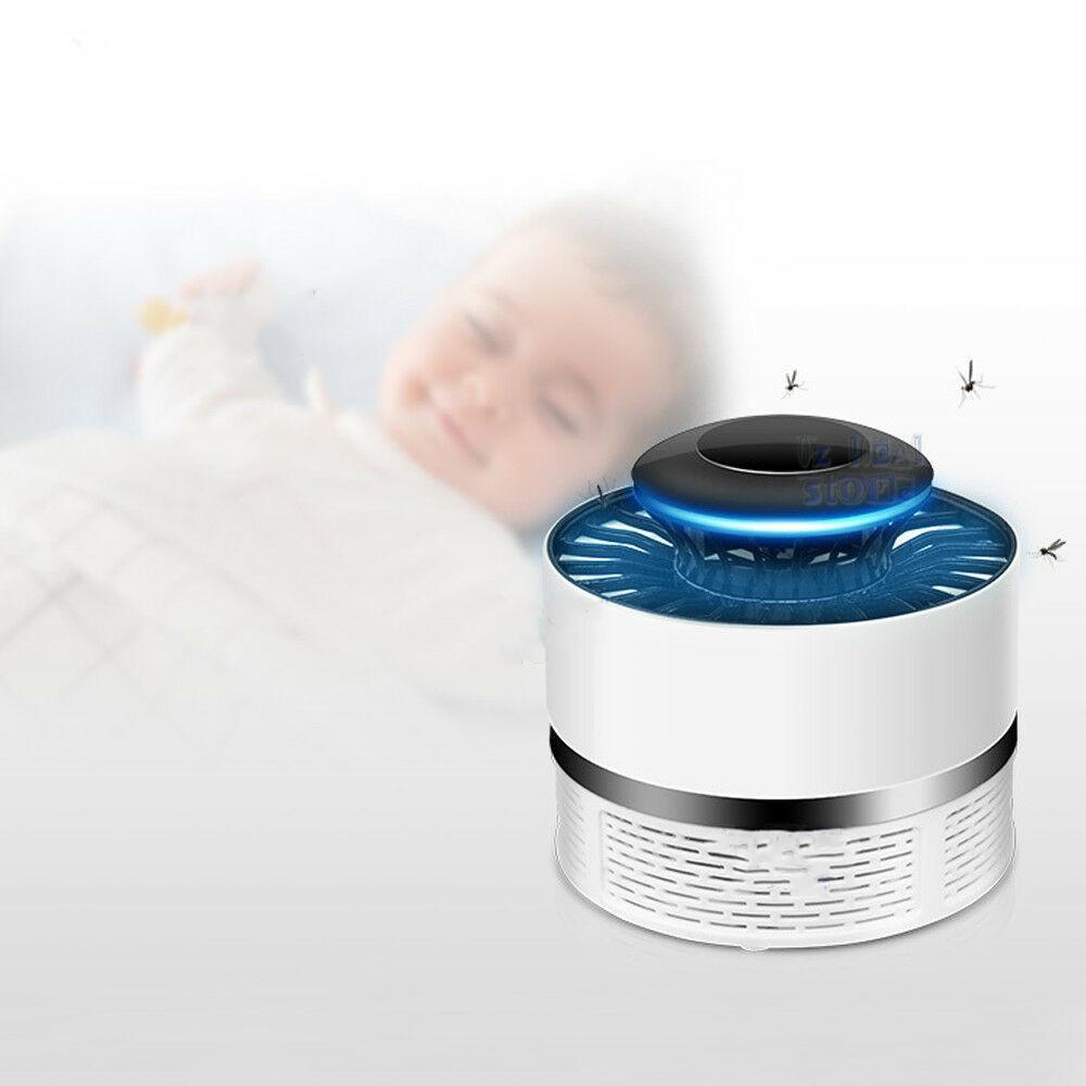 USB Mosquito Insect Killer Electric LED Light Fly Bug Zapper Trap Catcher Lamp - salelink.co.nz