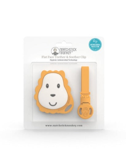 Matchstick Monkey - Flat Face Teether & Soother Clip