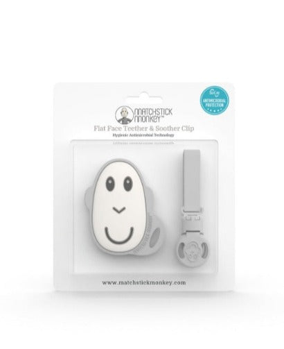 Matchstick Monkey - Flat Face Teether & Soother Clip