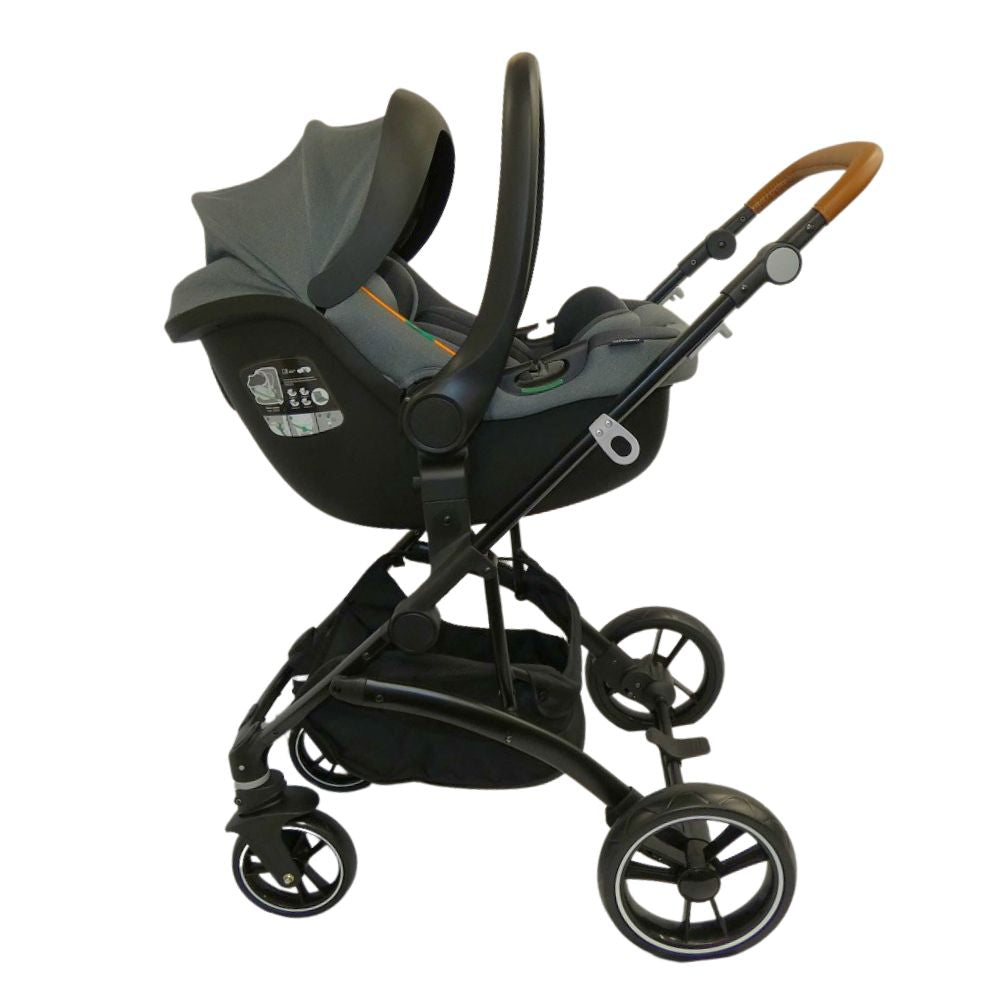 Neeva Carina Stroller* & Neeva I-Size Infant Capsule-Orange Trim (NB01) Bundle