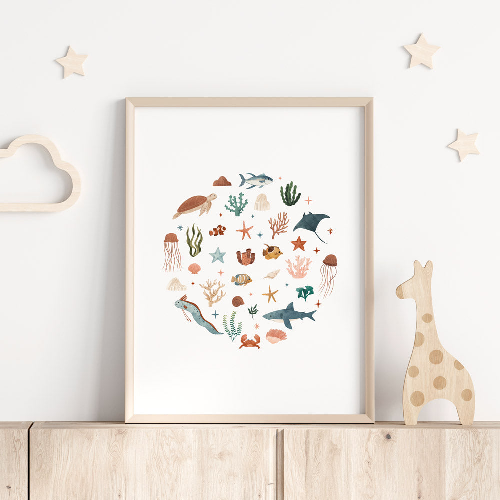 Wall Print | Sea Creatures