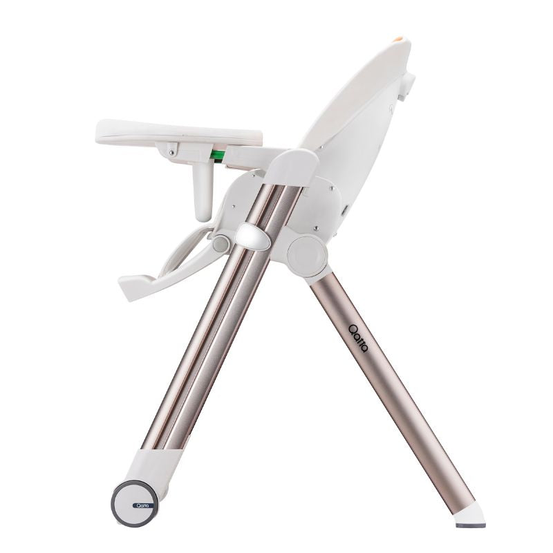 Multifunctional Adjustable Baby High Chair With Dining Table & Wheels -Orange