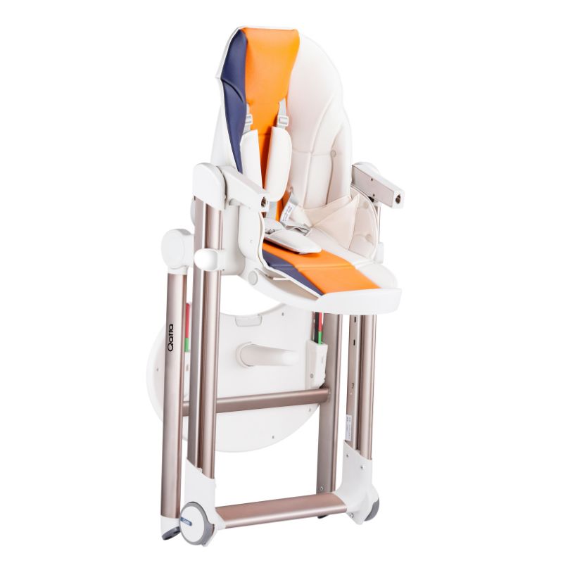 Multifunctional Adjustable Baby High Chair With Dining Table & Wheels -Macaron