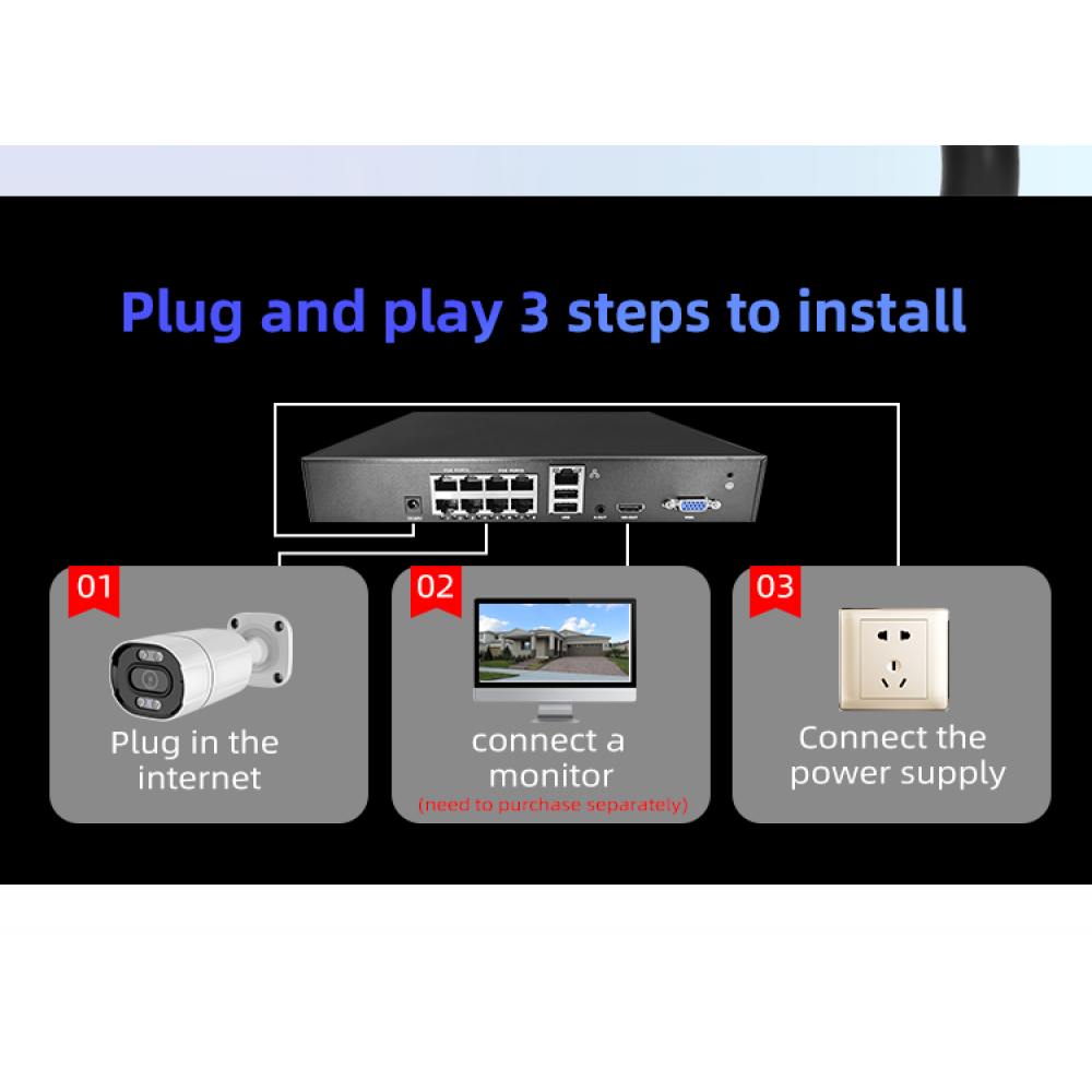 Vstarcam POE Security Camera System