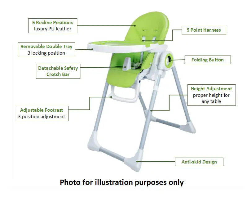 Neeva High Chair - Model Q1 - Babyonline