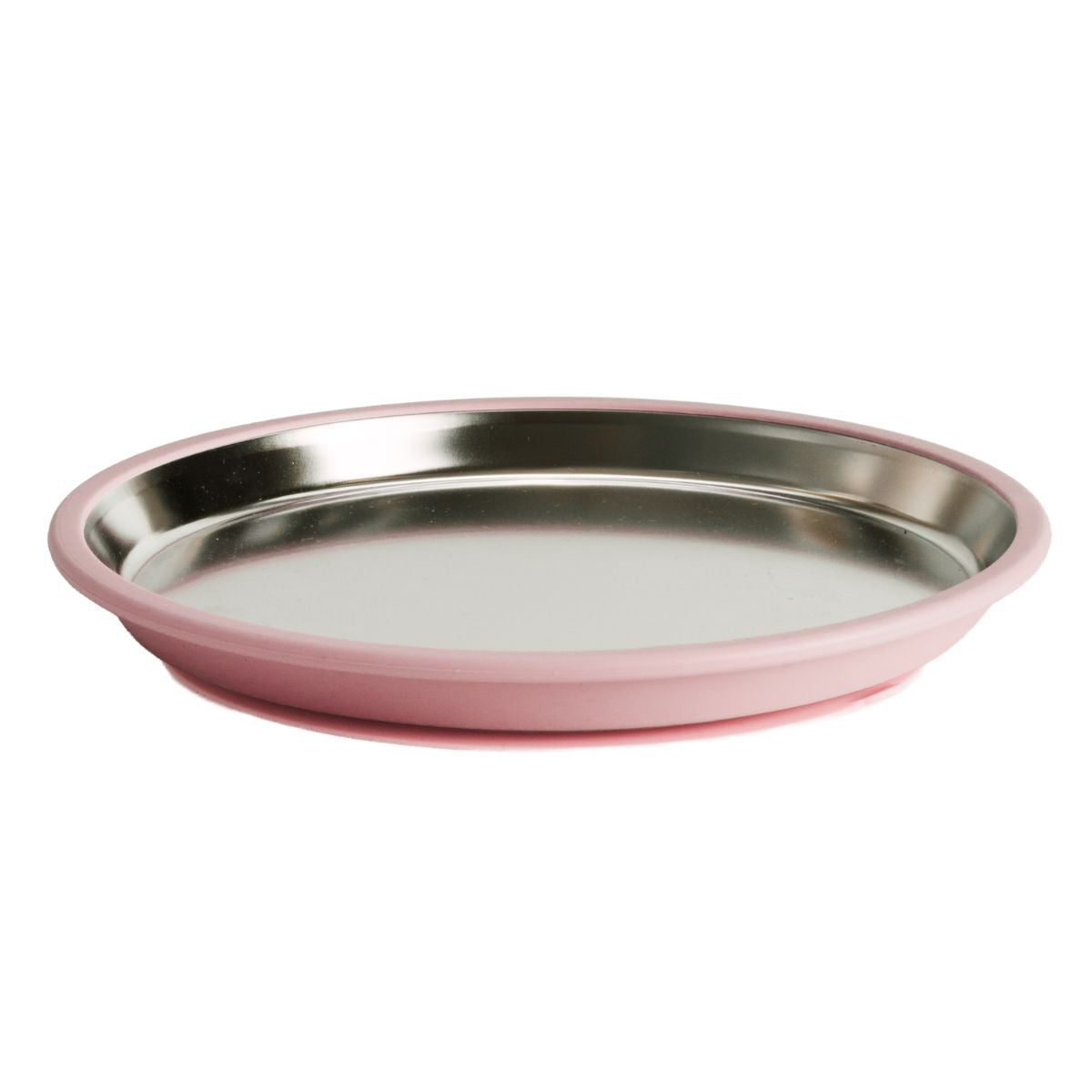 Nestling - Stainless Steel Flat Suction Plate (23cm)