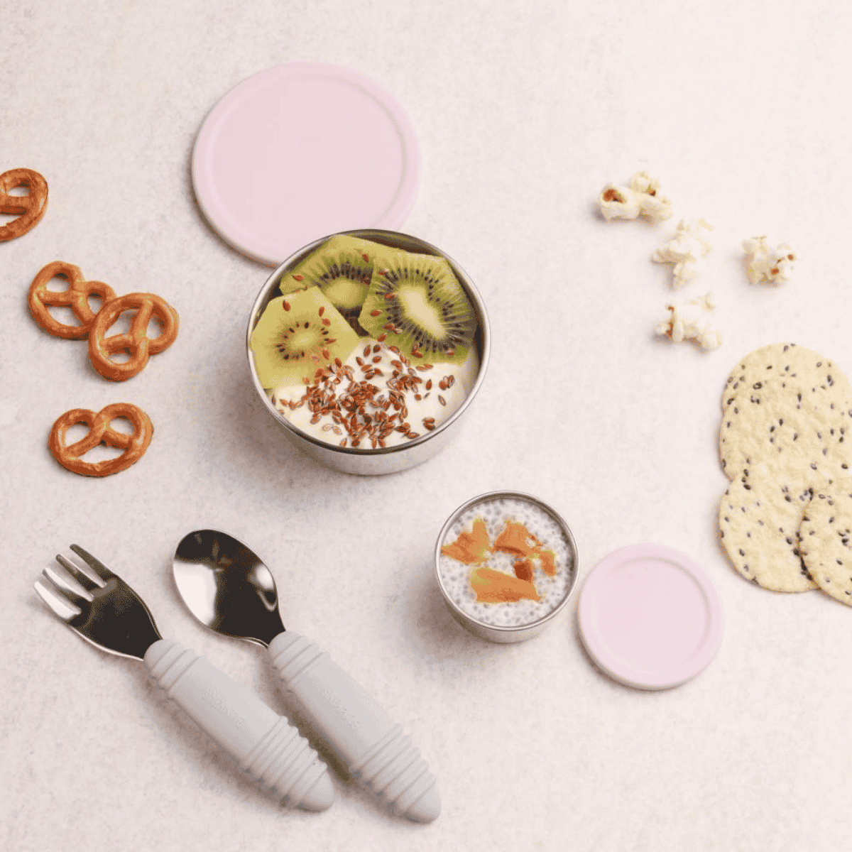 Nestling - Stainless Steel Lunchbox Dipper Set