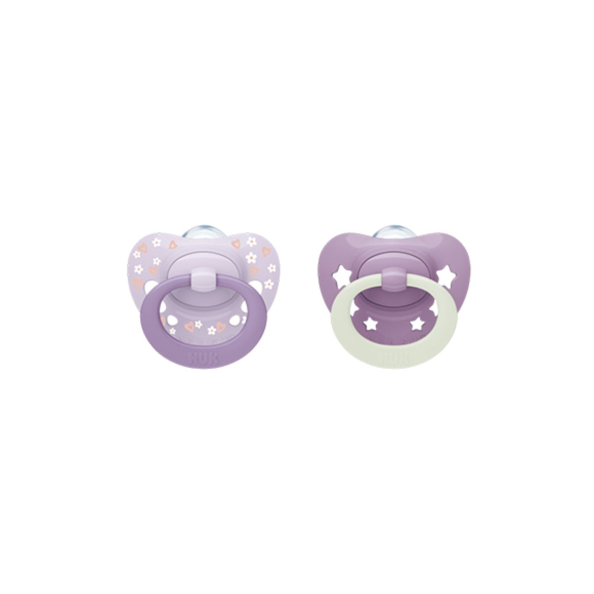 Nuk - First Choice Classic Day & Night Silicone Soother Twin Pack