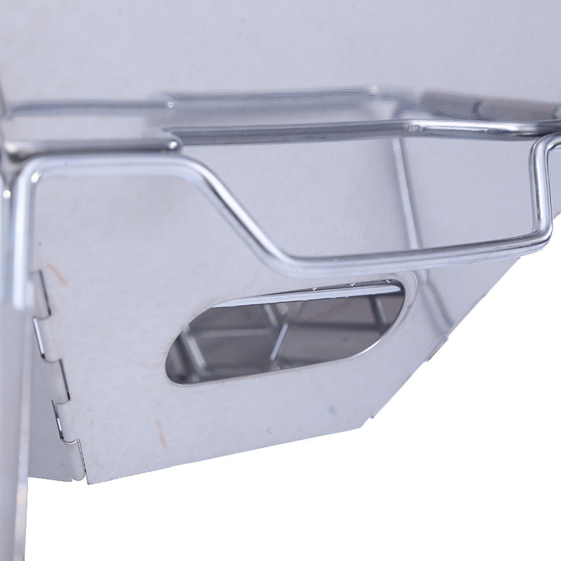 Folding BBQ Campfire Grill Barbeque Portable Camping Grill - salelink.co.nz