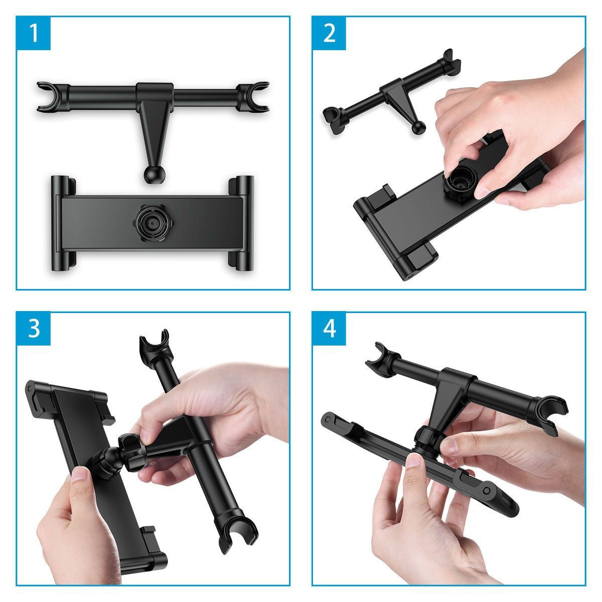 Universal Car Seat Back Headrest Mount Holder for 4.7~10.5" iPad Phone Tablet - salelink.co.nz