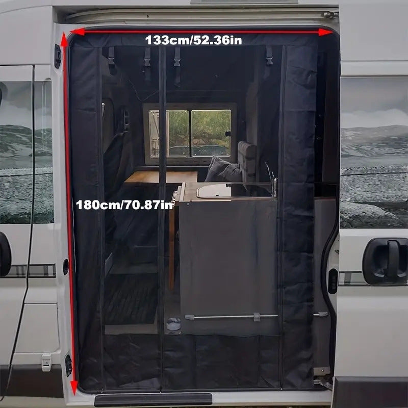 RV Door Curtain Mosquito/Fly Prevention Sunshade Curtain - salelink.co.nz