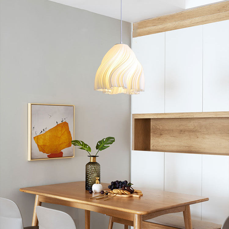 Modern White Lampshade Simple Pendant Light Hanging Lamp - salelink.co.nz