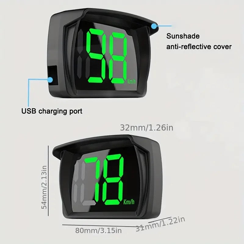 Car GPS Speedometer Hud Heads Up Display