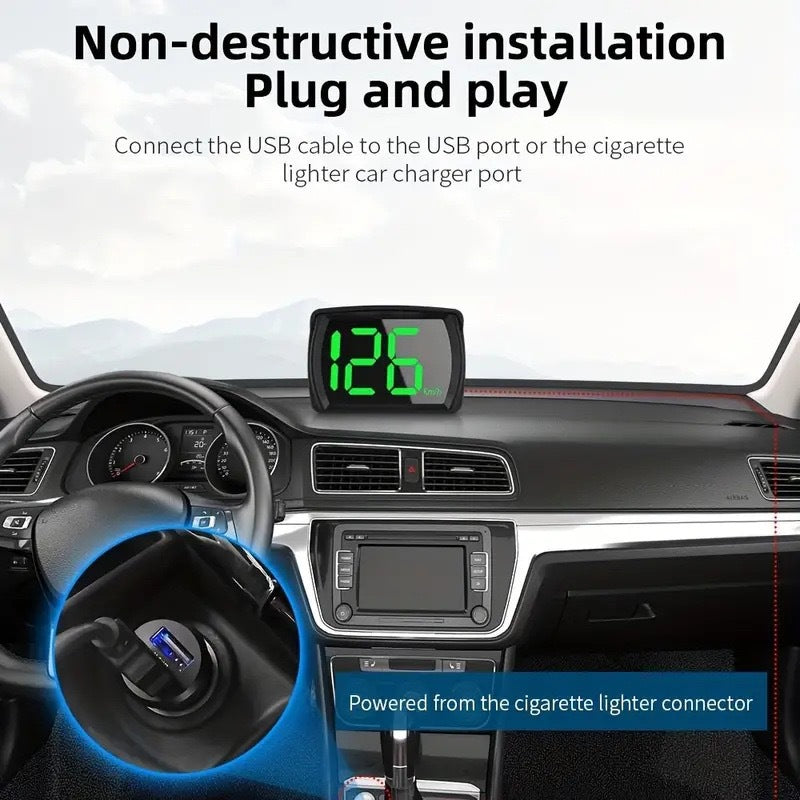 Car GPS Speedometer Hud Heads Up Display