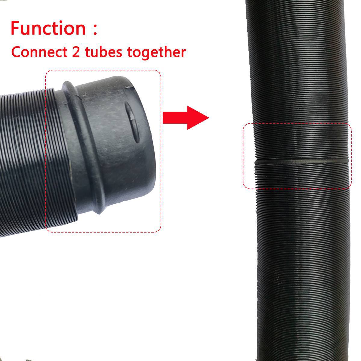 60mm Duct Joiner Pipe Air Diesel Heater Hose Connector Joiner