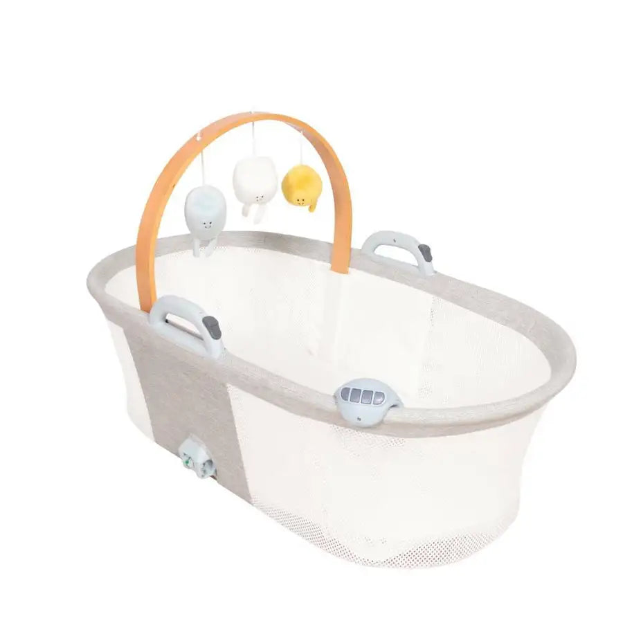 Purflo Breathable Bassinet - Marl Grey - Babyonline
