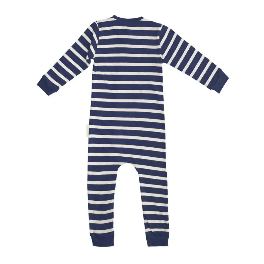 Woolbabe Merino/Organic Cotton PJ Suit - MIDNIGHT - Babyonline