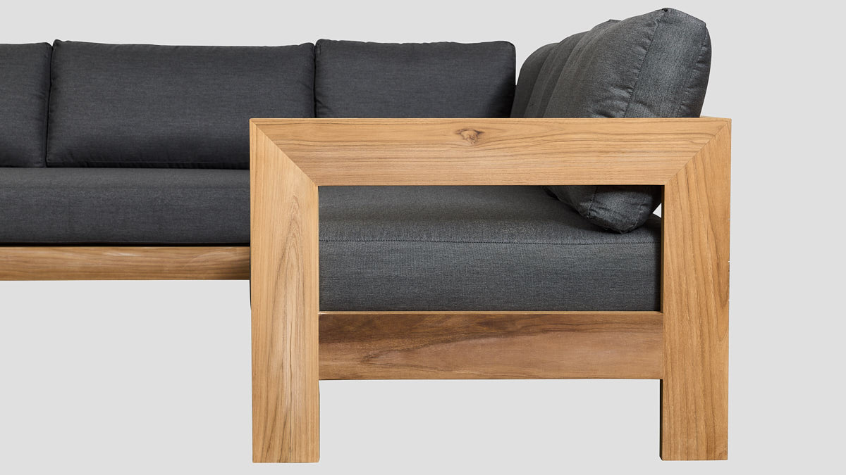 PAUANUI TEAK DOUBLE LEFT ARM SECTION