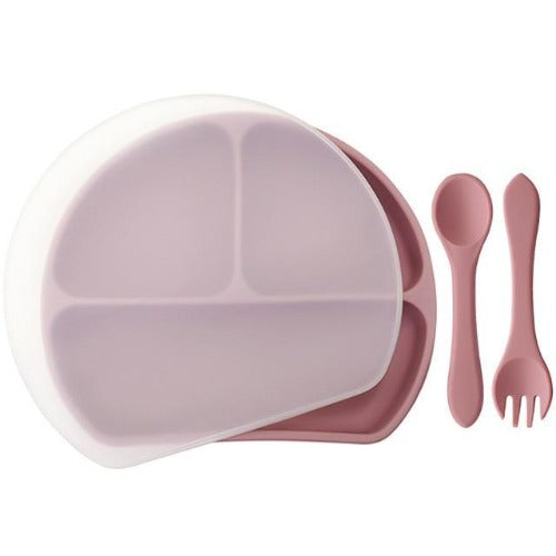 Sleepytot - Silicone Divided Plate + Cutlery