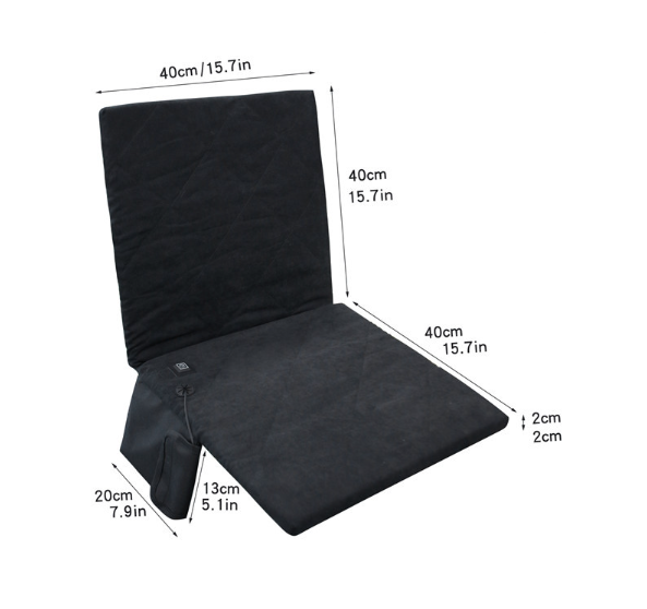 Foldable Heated Seat Cushion 3 Adjustable Modes