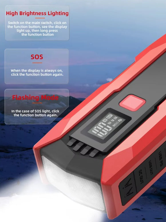 20000mAh Car Jump Starter Fast Charging