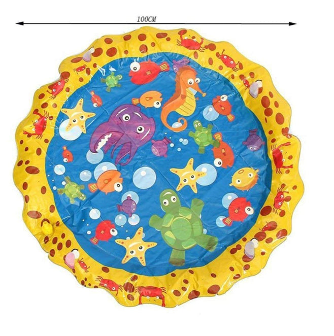 Outdoor Water Play Mat Sprinkler Kids Toy Activity Toddlers Baby Pool Fun New