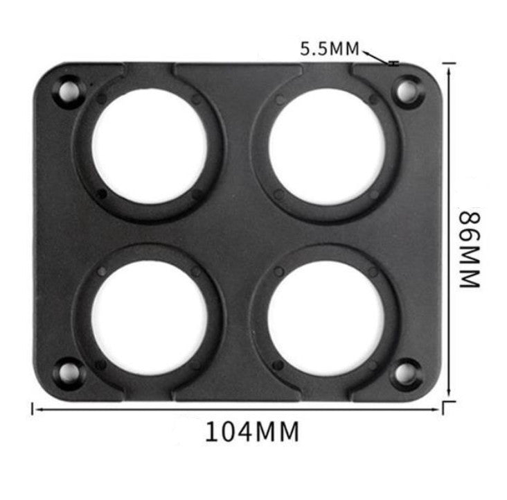 12V-24V Dual Car Cigarette Lighter Plug Socket Dual USB Port Charger Voltmeter