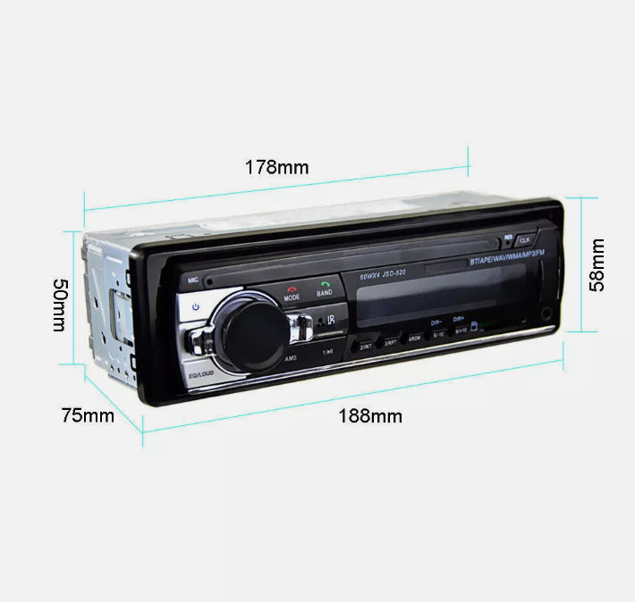 Car Radio Stereo Bluetooth FM Audio Head Unit Player