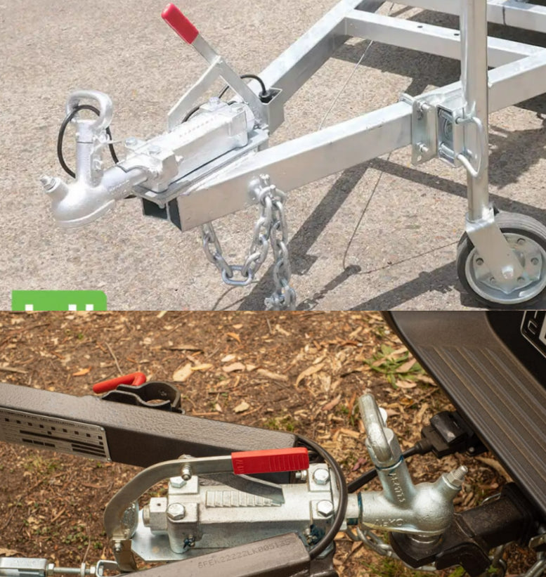 2000KG Rated 50MM Trailer Coupling Hitch Caravan Trailer Parts 4 Hole Mount