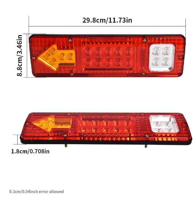 12V Rear Stop Brake Turn Tail Lights Indicator Truck Trailer Caravan