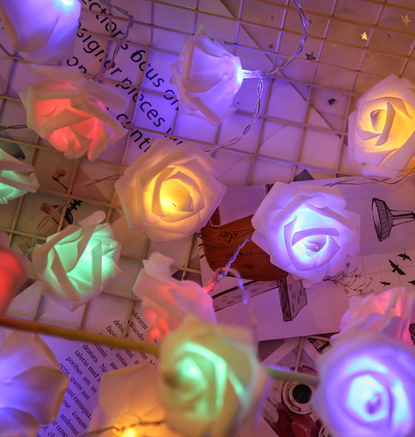 3Meters 30LED Rose Flower String Lights - salelink.co.nz