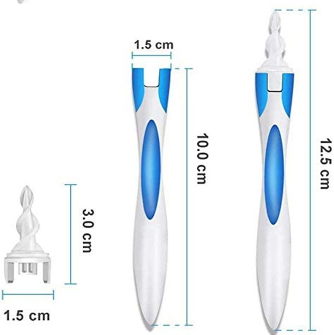 Ear Wax Swab Remover Cleaner Q-Grips Tool Ear Pick Handle 16 Tips Removal - salelink.co.nz