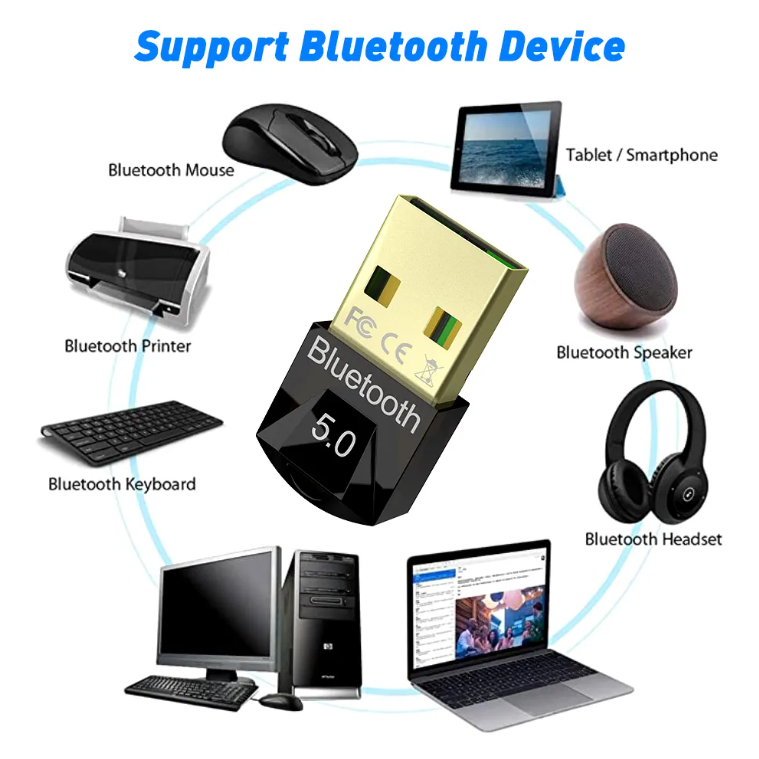 Bluetooth 5.0 Dongle Adapter Receiver