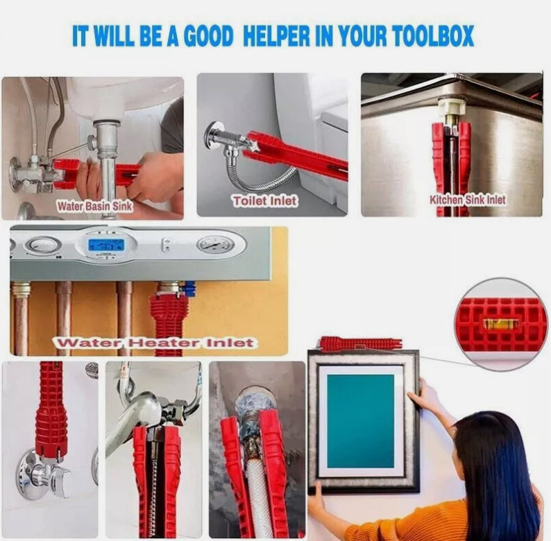 Basin Pipe Wrench Sink Water Tap Spanner Plumbing Tool