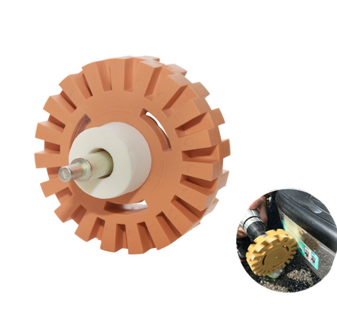 4inch Rubber Eraser Wheel Adhesive Remover Vinyl Decal Graphics Removal Tool